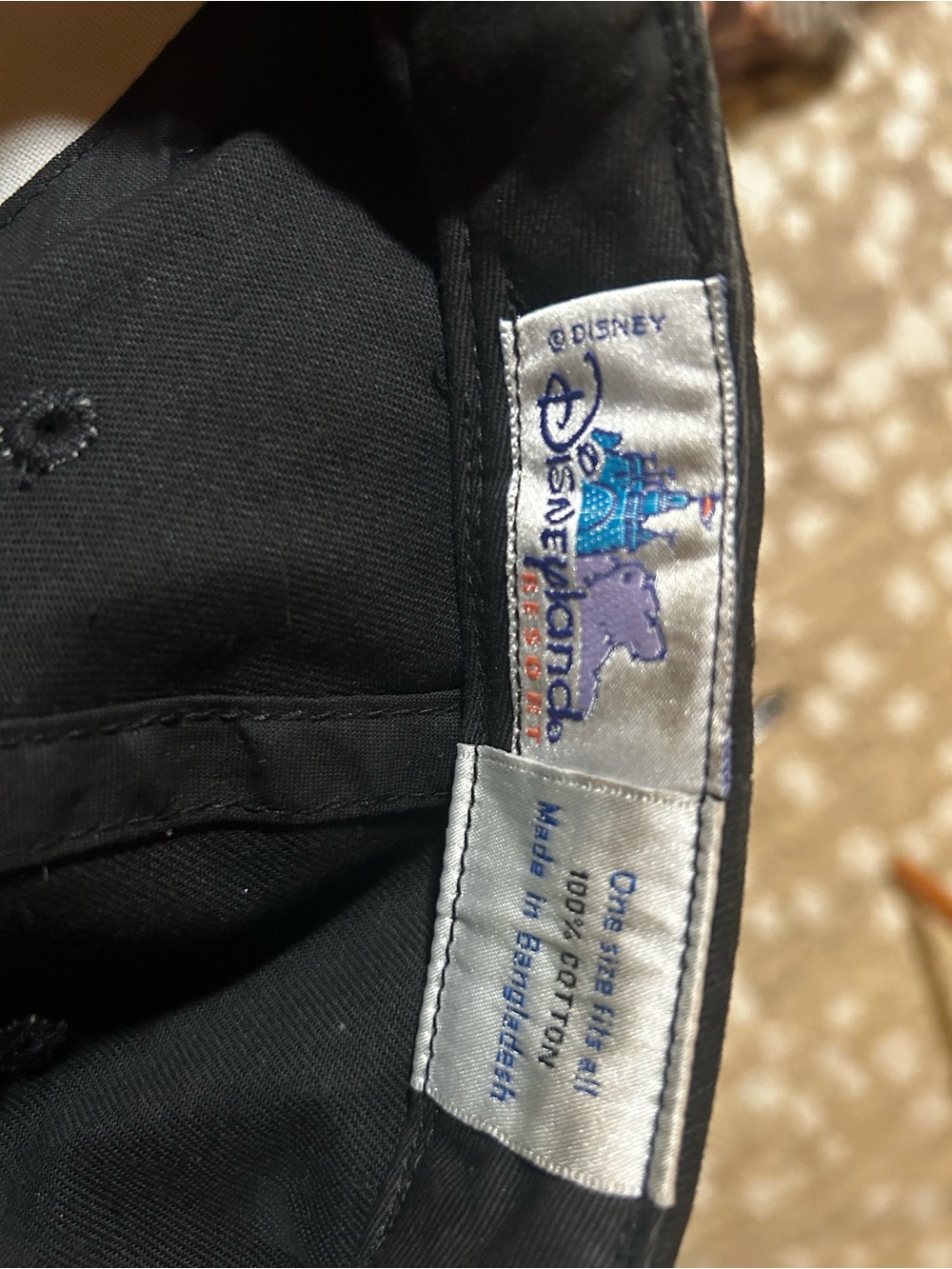 Disney Black Cap with Colorful Logo Patch - Picture 2 of 2